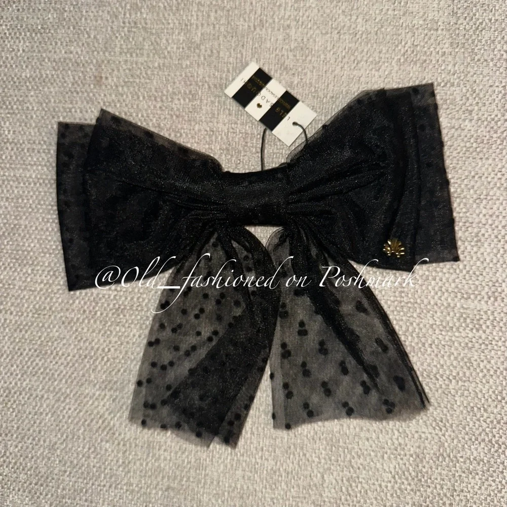 LELE SADOUGHI Swiss Dot Sheer Bow Barrette - Price Firm